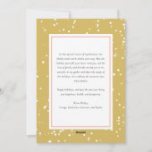 メリーすべてクリスマスの休日の写真カード シーズンカード (裏面)