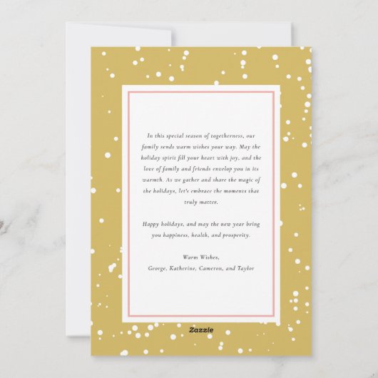 メリーすべてクリスマスの休日の写真カード シーズンカード (裏面)