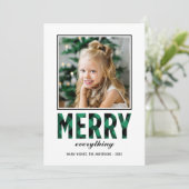 メリーすべてモダンの緑のバッファローの格子写真 シーズンカード (スタンド正面)