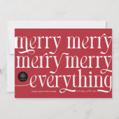 メリーすべてモダンビジネスホリデーカード シーズンカード (正面)