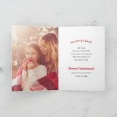 メリーすべて写真のコラージュの休日カード シーズンカード (内部)