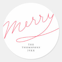 メリーでシンプルで赤い手の教養がある原稿のクリスマス