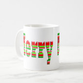 メリーでストライプでメリーなマグ コーヒーマグカップ (正面左)