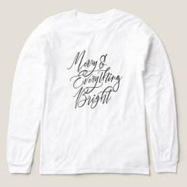 メリーで何でも輝くホリデークリスマス トライブレンドTシャツ
