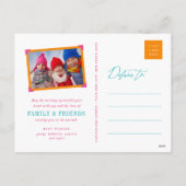 メリーで及び明るいおもしろいの原稿の休日の写真の郵便はがき シーズンポストカード (裏面)