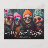 メリーで及び明るいおもしろいの原稿の休日の写真の郵便はがき シーズンポストカード (正面)