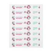 メリーで及び明るいオーナメント ラップアラウンドラベル (シート)