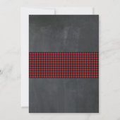 メリーで及び明るいクリスマス・パーティの休日の点検のクリスマス 招待状 (裏面)