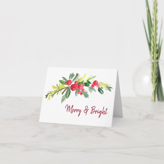 メリーで及び明るい休日カード シーズンカード (正面)