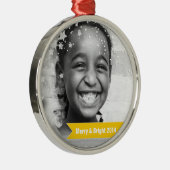 メリーで及び明るい星及び旗 メタルオーナメント (右)