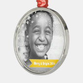 メリーで及び明るい星及び旗 メタルオーナメント (左)