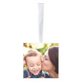 メリーで及び明るい3つの写真の立方体のクリスマスのオーナメント キューブオーナメント (右)