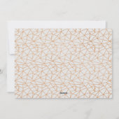 メリーで及び明るく幾何学的な銅および大理石の休日 シーズンカード (裏面)