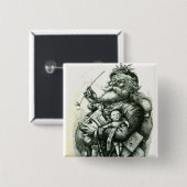 メリーで古いサンタクロース 缶バッジ (正面&裏面)