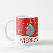 メリーで小さいオーナメントのクリスマスのコーヒー・マグ コーヒーマグカップ (左)