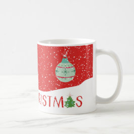 メリーで小さいオーナメントのクリスマスのコーヒー・マグ コーヒーマグカップ