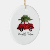 メリーで小さいクリスマスのオーナメント セラミックオーナメント (右)