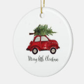 メリーで小さいクリスマスのオーナメント セラミックオーナメント (左)