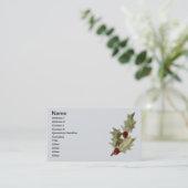 メリーで小さいクリスマスのストッキング 名刺 (スタンド正面)