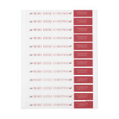 メリーで小さいクリスマスの差出人住所ラベル ラップアラウンドラベル (シート)