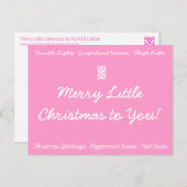 メリーで小さいクリスマスの郵便はがき シーズンポストカード (正面/裏面)