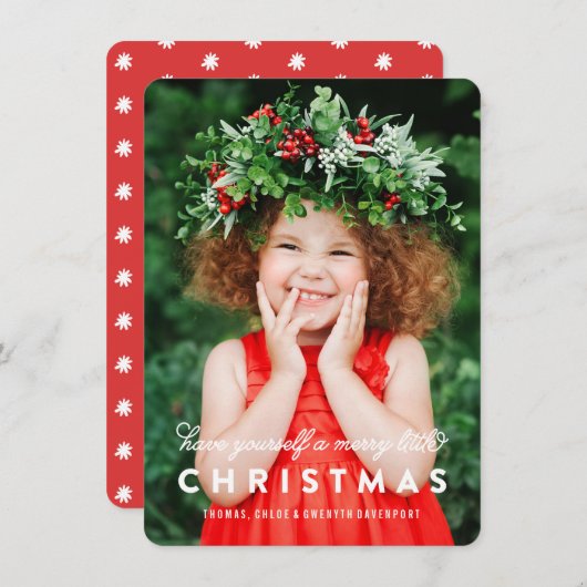メリーで小さいクリスマスは|の写真カードの上にありました シーズンカード (正面/裏面)