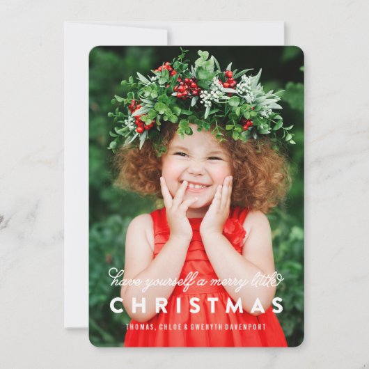メリーで小さいクリスマスは|の写真カードの上にありました シーズンカード (正面)