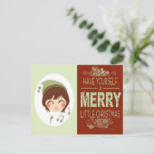 メリーで小さいクリスマス シーズンポストカード (スタンド正面)