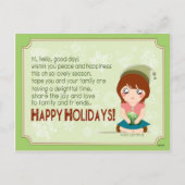 メリーで小さいクリスマス シーズンポストカード (裏面)