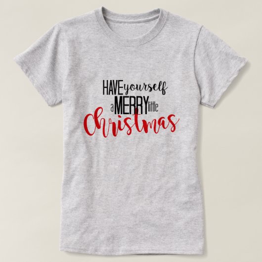 メリーで小さいクリスマス Tシャツ (デザイン正面)