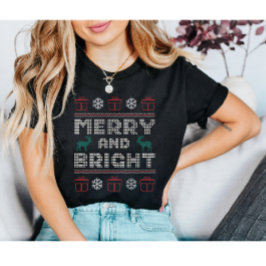 メリーで明るい醜いクリスマスシャツ Tシャツ
