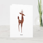 メリーで祝福されたクリスマスの水彩画クリスマス シーズンカード (裏面)