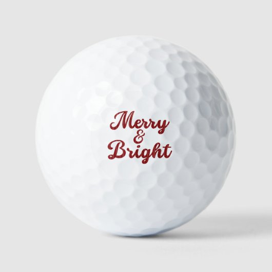 メリーで輝かしいクリスマス ゴルフボール (正面)