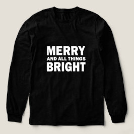 メリーで輝くクリスマスのブラックTシャツ トライブレンドTシャツ