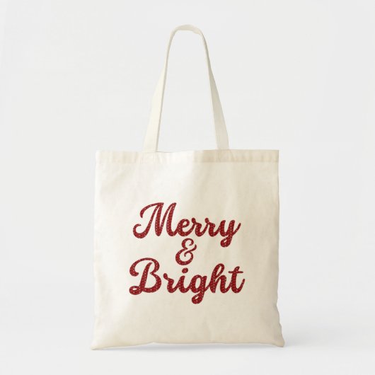 メリーで輝くクリスマス トートバッグ (正面)