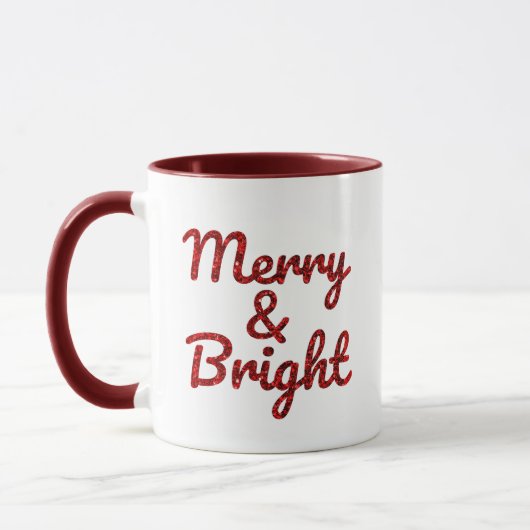 メリーで輝くクリスマス マグカップ (左)