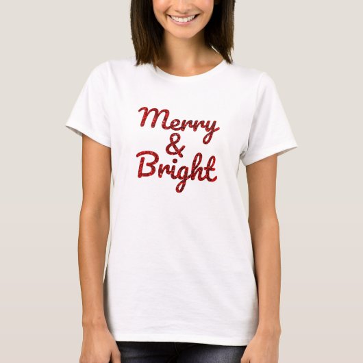 メリーで輝くクリスマス Tシャツ (正面)