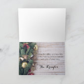 メリーで、明るいグリッターのクリスマスカード シーズンカード (内部)