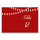 メリーで、明るいライトテーブルカード テーブルナンバー (正面)