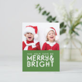 メリーで、明るい休日の写真の郵便はがき シーズンポストカード (スタンド正面)