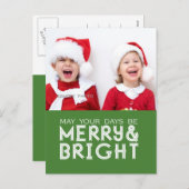 メリーで、明るい休日の写真の郵便はがき シーズンポストカード (正面/裏面)