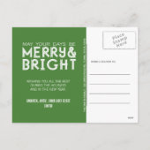 メリーで、明るい休日の写真の郵便はがき シーズンポストカード (裏面)