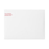 メリーで、明るい原稿の休日の写真 ラップアラウンドラベル (正面)