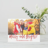 メリーで、明るい手の教養がある原稿の写真カード シーズンカード (スタンド正面)