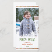 メリーで、明るい突風の休日の写真 シーズンカード (正面/裏面)