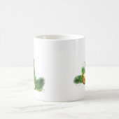 メリーで、明るい蝋燭 コーヒーマグカップ (中央)