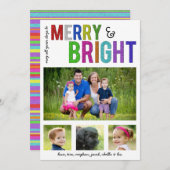 メリーで、明るい|の休日の写真カード シーズンカード (正面/裏面)