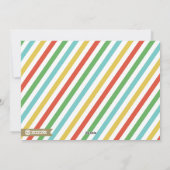 メリーで、明るい|はっきりしたな色およびストライプな写真 シーズンカード (裏面)