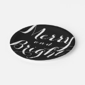 メリーで、明るくカスタムな色の休日の紙皿 ペーパープレート (アングル)