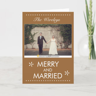 メリーで、結婚したなクリスマスカード シーズンカード